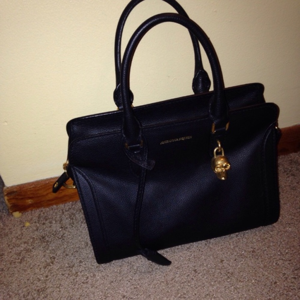 Alexander McQueen small padlock satchel bag
